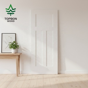 <span class=keywords><strong>Porte</strong></span> moulurée blanche apprêtée de qualité supérieure, prix compétitif pour chambre à coucher - Product Image 1