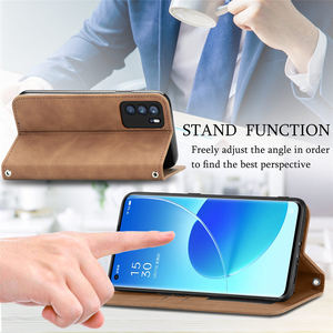 Étui en cuir à rabat pour <span class=keywords><strong>OPPO</strong></span> <span class=keywords><strong>Reno</strong></span> <span class=keywords><strong>6</strong></span> <span class=keywords><strong>Pro</strong></span>, support de téléphone, support de carte, étui de protection pour livre - Product Image 5