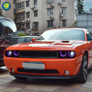YU GUANG for Dodge <strong>Challenger</strong> 2008-2014 LED RGB <strong>Headlight</strong> Upgrade New Condition Front Light and Turn Signal Headlamp - Product Image 4