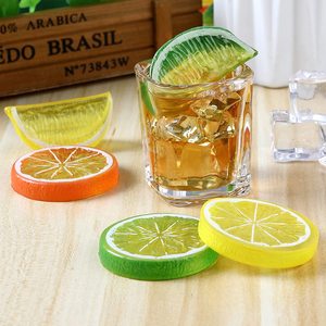 Fette <span class=keywords><strong>di</strong></span> Arancia e <span class=keywords><strong>Limone</strong></span> in Plastica Ecologica, Frutta Artificiale Decorativa per Casa e Decorazioni Festive - Product Image 2