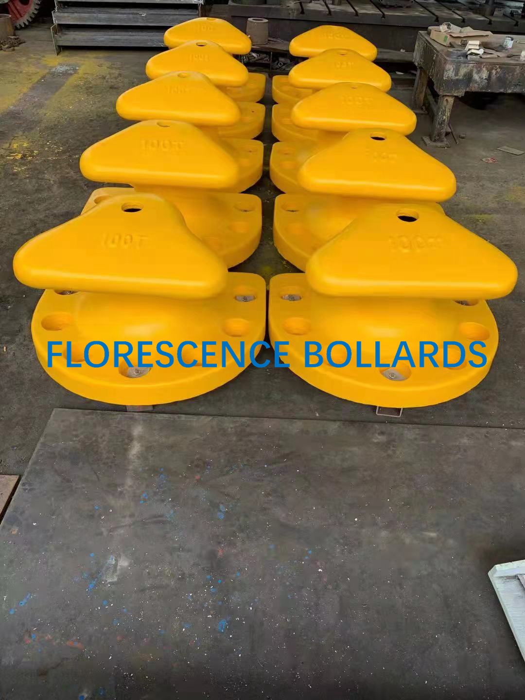 Cast Iron Marine Mooring Bollard Tee Head Type ISO Standard