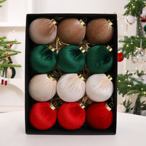 Ensemble <span class=keywords><strong>de</strong></span> boules <span class=keywords><strong>de</strong></span> Noël <span class=keywords><strong>en</strong></span> velours, 6 cm et 8 cm, assorties, <span class=keywords><strong>en</strong></span> plastique, pour décorations <span class=keywords><strong>de</strong></span> Noël <span class=keywords><strong>de</strong></span> luxe, pour la maison, les fêtes et les mariages - Product Image 4