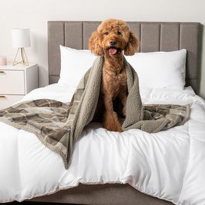 Couverture en polaire tricotée imperméable pour chien et chat, utilisable en toutes saisons, protection anti-fuite en polaire Sherpa pour couvrir le canapé - Product Image 2