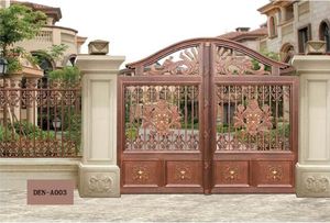 <span class=keywords><strong>Portail</strong></span> Principal <span class=keywords><strong>Coulissant</strong></span> Automatique en Alliage d'Aluminium pour Villa, Designs Personnalisés, Découpe <span class=keywords><strong>Laser</strong></span>, <span class=keywords><strong>Portail</strong></span> de Jardin Thermolaqué - Product Image 4