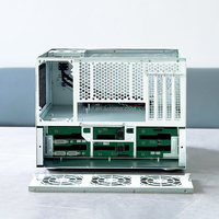 MicroATX Full Height PCIE NAS Chassis 8-9 Drive Bays Rack-Mounted AIO Server with Fan for Home Use in Stock