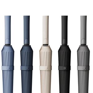 Paraguas de Golf Recto de Diseño Moderno de 24 Pulgadas y 105 cm de Diámetro, Tela de Nailon 190T, Varillas de Fibra de Vidrio, Apertura Semiautomática - Product Image 2