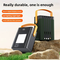 Station d'alimentation portable en gros, modèle exclusif usine, 50000mAh/100000mAh, charge rapide 22.5W, câble intégré, affichage LED