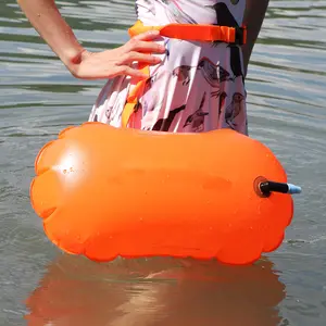 WR-012 Follow behind Swimming Float Inflatable Drift Bag Storage Float Bag Dry bag swim buoy