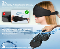 Masque pour les yeux intelligent léger et portable à bruit blanc pour le sommeil avec musique intégrée