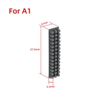 3 cepillos de silicona para limpieza de boquillas, herramienta de limpieza para estación de calentamiento, para Bambu Lab A1/A1 Mini Prusa XL, accesorios para impresora 3D