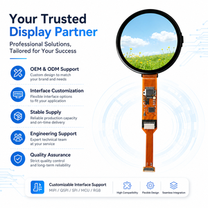 Módulo LCD TFT SITRONIX Personalizado de 1.8 Pulgadas, 360x360 IPS, Vista Completa AA MIPI 1 Línea ST77916 para Desarrollo de Relojes Inteligentes y Dispositivos Inteligentes - Product Image 6
