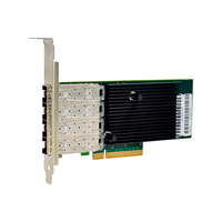 Adaptateur de serveur fibre Intel X710 Quad-SFP + Carte réseau 10GbE PCIe X8 interne pour AI Severs Interface réseau NIC convergée pour