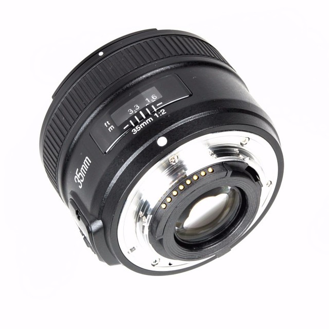 Nice YN 35 mm F2 Wide Angle AF/MF Fixed Focus Lens for Nikon F Mount D7100 D3200 D3300 D5100 D90 DSLR Cameras 35mm F2N YONGNUO