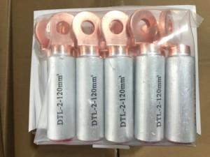 Trung Quốc Nhà máy đồng Cáp lưỡng kim Lugs hình dạng hình ống cho điện áp cao chống sét & nối đất - Product Image 5