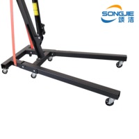 Grue de levage pliable 2T pour moteur, élévateur de moteur de voiture portable, grue de levage pour garage et entretien de véhicules – Vente directe usine