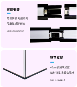 Best-Selling Modern LED Color-Changing Ambient Floor Light RGB for <b>TV</b> Gaming Corner Light Sound-<b>Controlled</b> Aluminum - Product Image 5