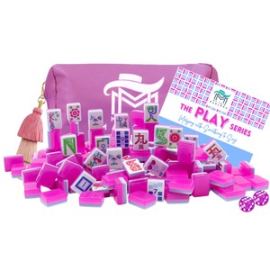 Il mio Mahjong giustificabile con un messaggio importante |   Set di Tessere per Mahjong Americano in Acrilico Rosa Zucchero Filato, 160 Pezzi - Product Image 5