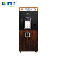 Distributeur de boissons à écran tactile en bois pour café, commerce de rue, bureau, hôtel, machine à café commerciale