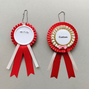 Ruban personnalisé en gros-grain pour récompenses, ruban de remise de diplôme, ruban vierge pour collier de cheval, ruban de récompense, rosette pour roses éternelles - Product Image 4