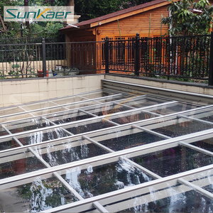 Buen precio, suministro del fabricante, cubierta de <span class=keywords><strong>terraza</strong></span> de plástico de aluminio superior, cubierta de techo retráctil, dosel de puerta, cubierta de techo de plástico - Product Image 5