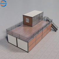 Maisons préfabriquées modulaires à deux étages WinFair Slovénie, conteneurs habitables pliables, bureaux portables en conteneurs certifiés CE