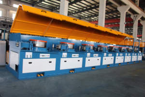 Hoàn toàn tự động 550 ròng rọc thép thanh đồng PLC + Màn hình cảm ứng thô vẽ bể nước dây vẽ máy - Product Image 5