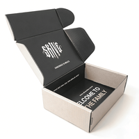 Boîtes personnalisées avec logo de marque gothique, impression couleur CMYK, design bicolore, emballage en carton, boîte d'expédition, boîte de livraison