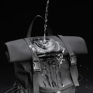 Custom Europe Expansion: Large-capacity Roll-top Travel <b>Backpack</b>, Short-trip Roll-top Shoulder Bag - Product Image 3