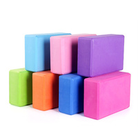 Hochdichter EVA-Yoga-Block mit individuellem Logo, einfarbig, rutschfester Schaumstoff-Yoga-Ziegel für Pilates- und Tanztraining
