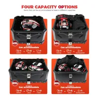 Boîte à casque de moto en aluminium CNC 100L 80L 65L 55L pour BMW R1200GS LC R1250GS F800GS LC ADV, coffre arrière pour outils