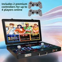 Console de jeu 3000 jeux avec grand écran de 26 pouces, King Fighters Pandora, joystick pour deux joueurs, sans fil, portable, connexion TV à domicile pour enfants