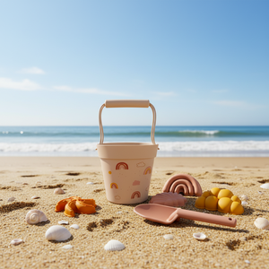 Jouets interactifs créatifs pour parents et enfants en plein air, ensemble de seaux de plage en silicone de qualité alimentaire, jouets pour creuser dans le sable et jouer dans l'eau - Product Image 5
