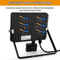Lumières de sécurité extérieures 30W avec télécommande IR, capteur de mouvement PIR, 3000LM 6000K projecteurs LED blanc froid, étanchéité IP66