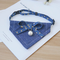 Collier réglable pour animaux de compagnie, bandana, bavoir anti-bave, joli tour de cou pour chats, chiens, chiots, Teddy, Poodle, Persan, accessoires pour chatons
