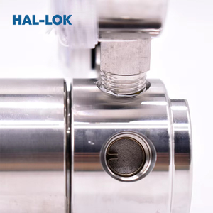 Thép không gỉ 316L đôi đo áp suất khí nén giảm van điều chỉnh khí hiệu suất cao <span class=keywords><strong>1</strong></span>/4npt khí áp suất cao - Product Image 2