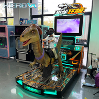 Simulateur de tir VR interactif HEROVR Commercial Dinosaur pour les entreprises de divertissement