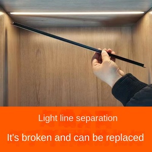 Personnalisable industriel LED intégré ligne lumières en aluminium dissipateur thermique fendu armoire éclairage T5 porte profilés en aluminium coupe - Product Image 5