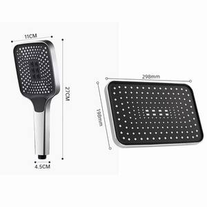 Pommeau <span class=keywords><strong>de</strong></span> douche à effet pluie Pomme <span class=keywords><strong>de</strong></span> douche à grand débit 4 modes <span class=keywords><strong>Robinet</strong></span> d'arrosage réglable Pièces <span class=keywords><strong>de</strong></span> rechange Accessoires <span class=keywords><strong>de</strong></span> salle <span class=keywords><strong>de</strong></span> bain - Product Image 2