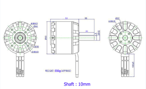 マウントボード/eスケートボード/電動スクーター用ブラシレス<span class=keywords><strong>DC</strong></span> 6354モーター12S 190KV ~ 270KV - Product Image 4