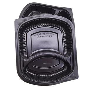 Precio <span class=keywords><strong>barato</strong></span> respetuoso del medio ambiente de plástico restaurante de almacenamiento de caja de comida 2 compartimento de contenedores de alimentos de plástico - Product Image 2