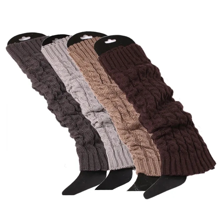 Wholesale Solid Color Cable Knit Leg