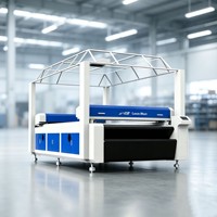 Machine de découpe laser CO2 150W à double faisceau LaserMen pour tissus et textiles, avec caméra CCD et alimentation automatique, modèle 1625, directement de l'usine