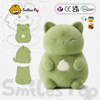 Boneka Kucing Belly Custom Plush Toy Bentuk Lengkap Warna Sesuai Merek Custom OEM ODM MOQ Rendah Bahan Aman Non-Toksik Bersertifikat CE Grosir Hadiah