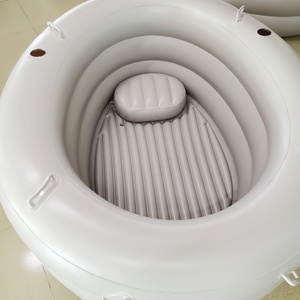 Pvc <span class=keywords><strong>Inflatable</strong></span> xách tay hình bầu dục sinh thái nước sinh hồ bơi với lót và xử lý cho mang thai - Product Image 5