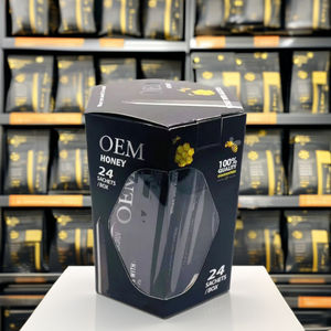 Empaque OEM para <span class=keywords><strong>Miel</strong></span> <span class=keywords><strong>de</strong></span> Acero Duro con Gelatina Natural y Polen <span class=keywords><strong>de</strong></span> <span class=keywords><strong>Abeja</strong></span>, 24 Sobres en Cajas Rígidas con Recubrimiento UV y Materiales Reciclados - Product Image 1