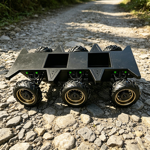 Châssis de robot électrique WA6 à 6 roues, assemblage de châssis 6x6, moteur moyeu, suspension indépendante, direction <span class=keywords><strong>Ackermann</strong></span>, haute capacité de charge - Product Image 3
