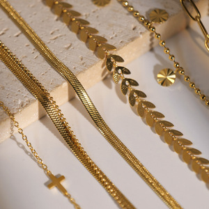 Yeni stil Trendy kadın halhal 18k altın kaplama paslanmaz çelik yalınayak tığ sandalet ayak bacak zinciri ince halhal kadınlar için - Product Image 4