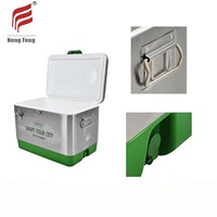 Vente flash : glacière isotherme en acier inoxydable de 50 L pour le camping, les fêtes, les pique-niques et les activités de plein air, utilisation pour le vin, logo personnalisé en couleur