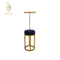 OEM Laiton Boucle D'oreille Présentoir Or Métal Boucles D'oreilles Présentoir Pour Bijouterie De Luxe
