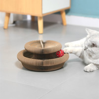 Jouet d'Accordéon pour Chat avec Clochette, Balle de Jouet pour Chaton, Tapis à Gratter, Organe Magique, Planche à Gratter pour Chat, Jouets à Gratter pour Chat